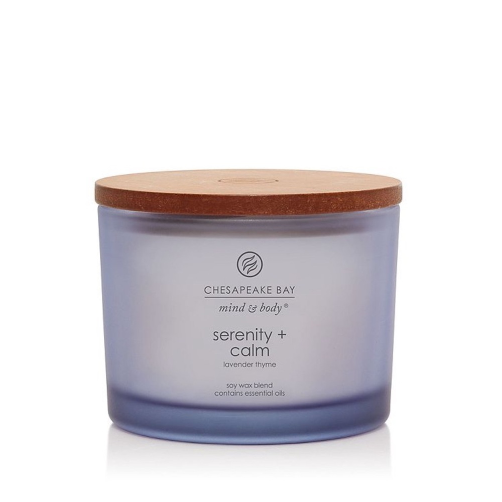 🆕🪷 CHESAPEAKE BAY MIND & BODY “SERENITY & CALM” 3-WICK JARRED CANDLE. (11 oz). - Picture 5 of 9